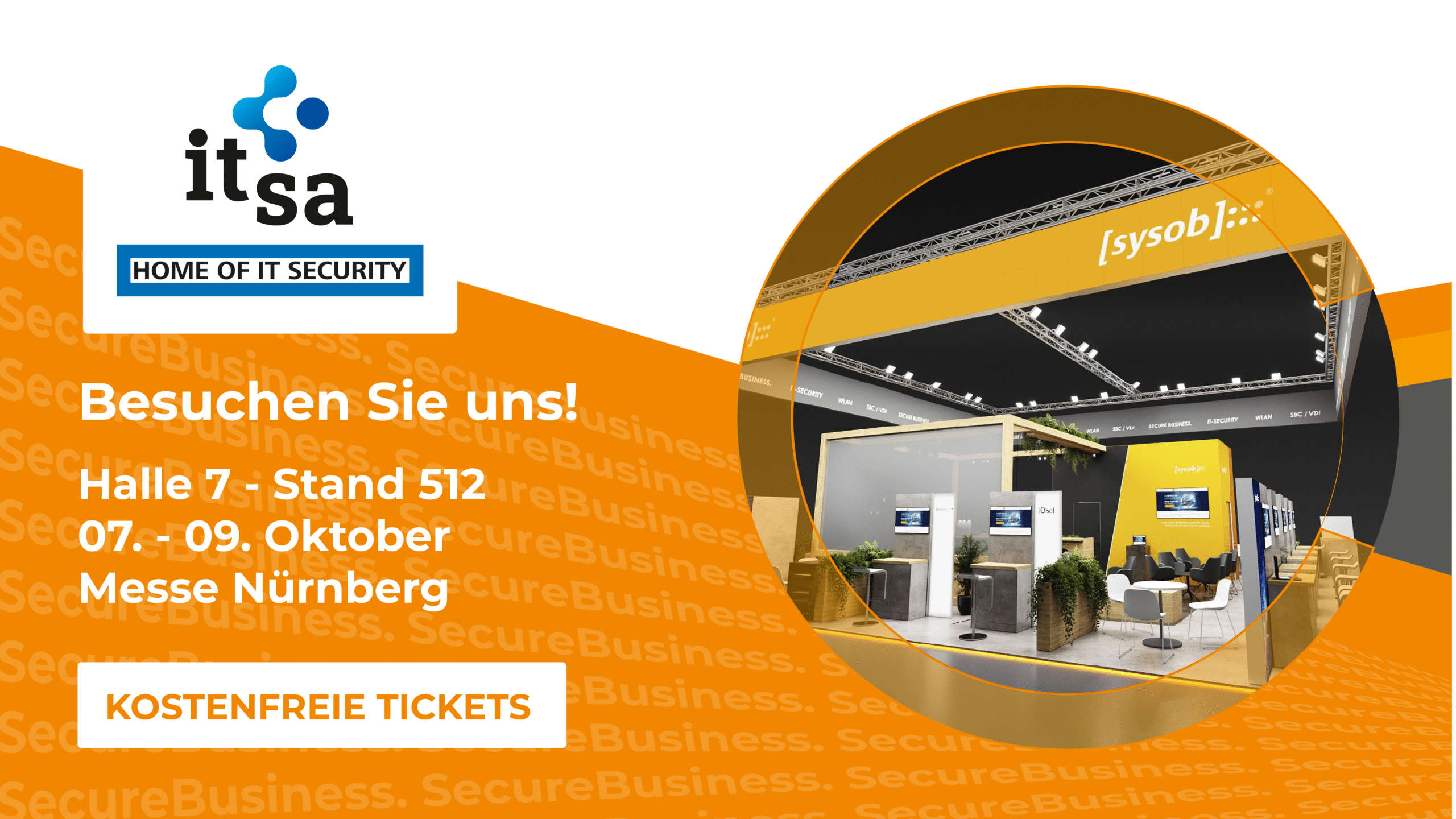 sysob auf der it-sa 2025: Spannende Fachthemen, neue Partner und standeigene Speaker-Area